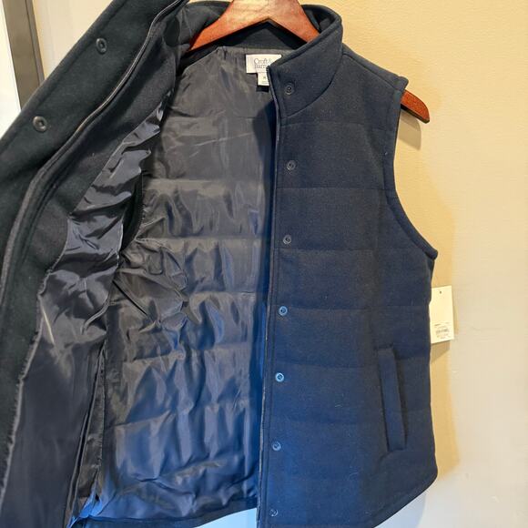 Croft & Barrow NWT Classic Quilted Vest Navy Sky Captain Blue Womens Med Winter - Picture 5 of 15
